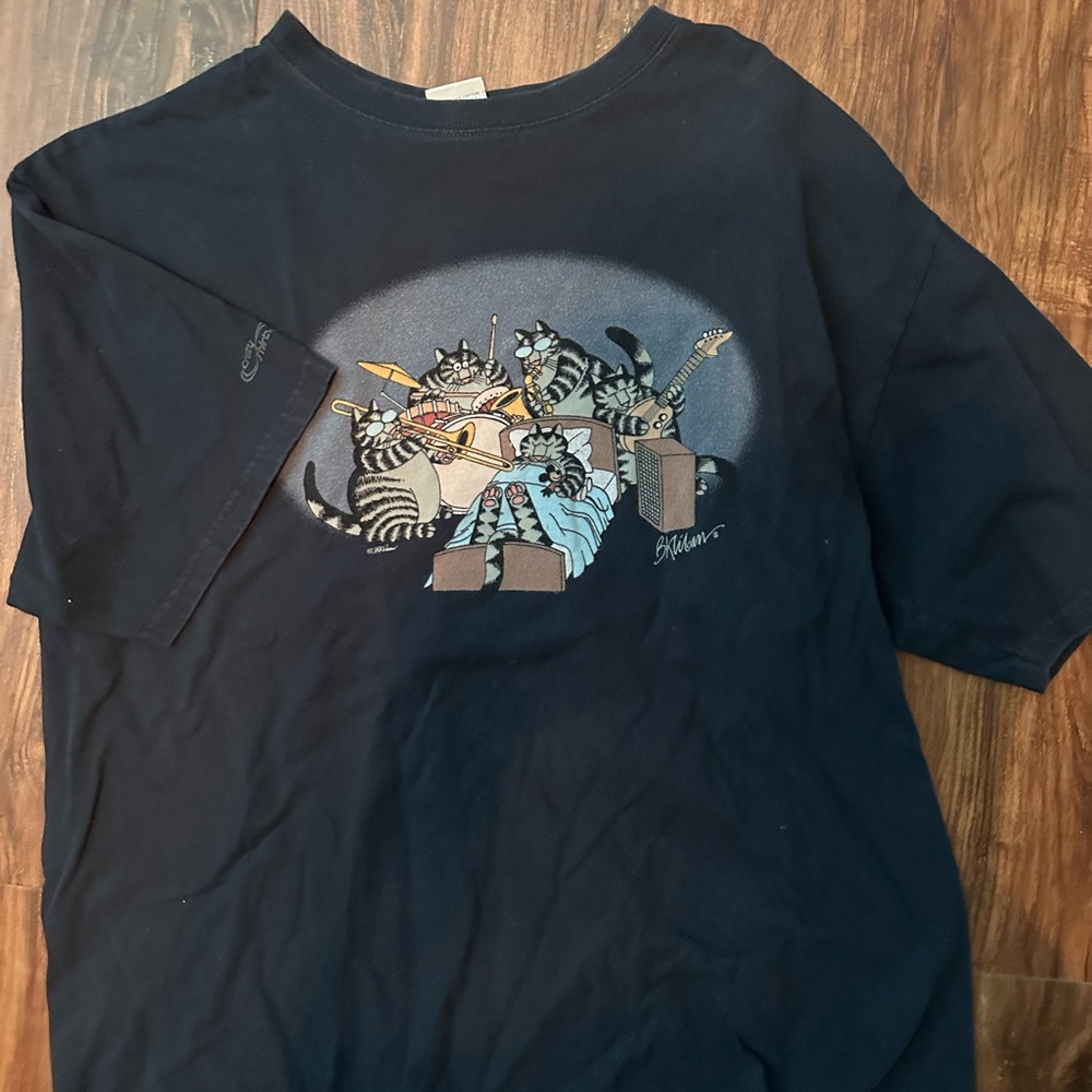cat band t shirt